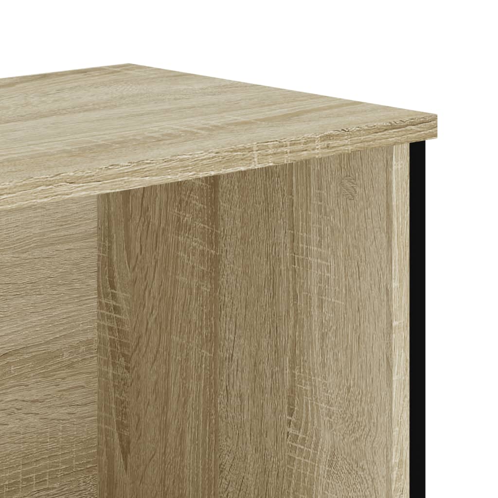 Boekenkast 50X31X74,5 Cm Bewerkt Hout Kleurig Sonoma Eiken