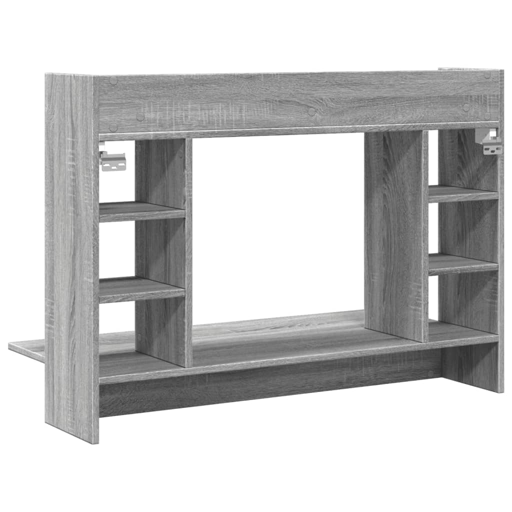 Wandbureau 105X48X75 Cm Bewerkt Hout Eikenkleurig