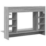 Wandbureau 105X48X75 Cm Bewerkt Hout Eikenkleurig