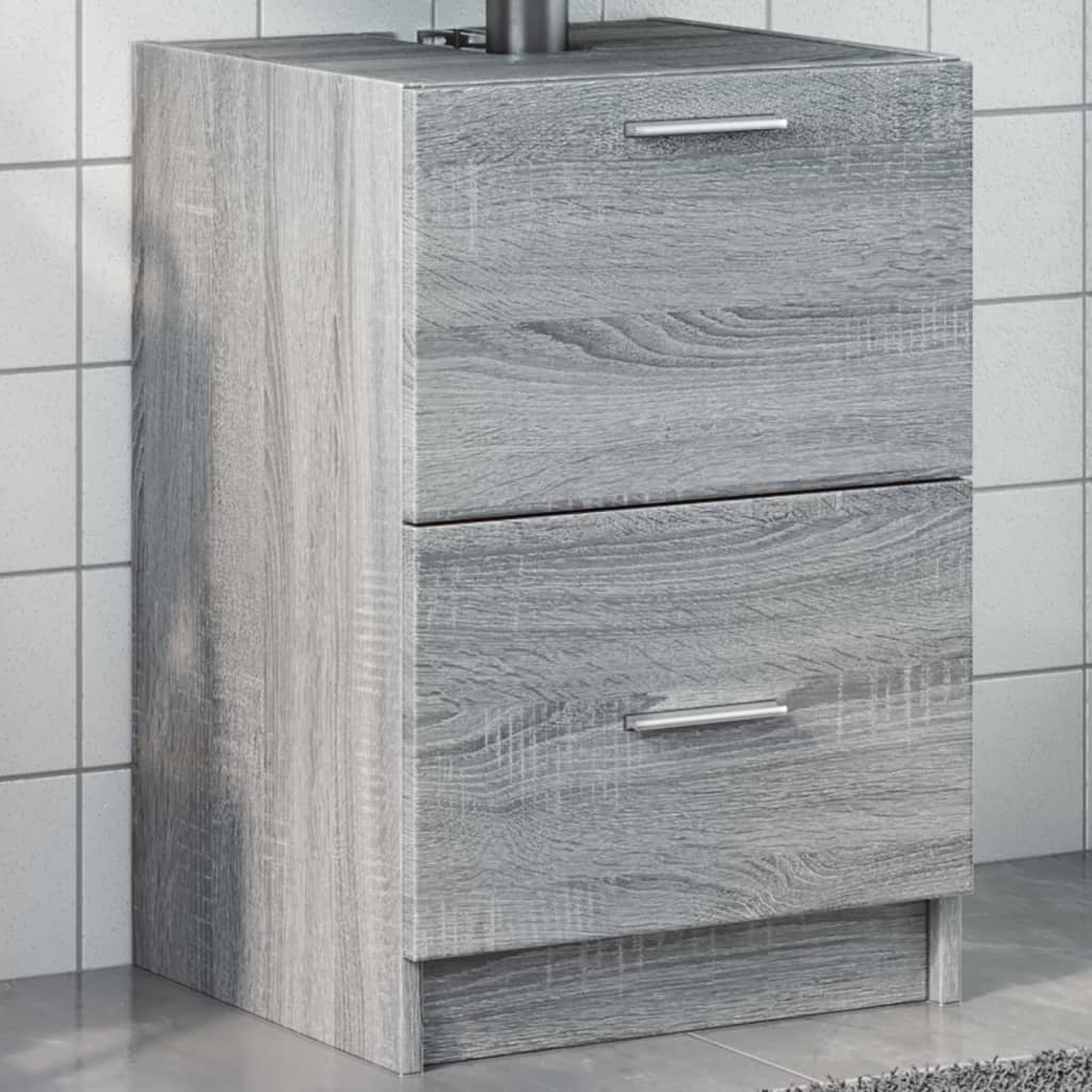 Wastafelkast Bewerkt Hout