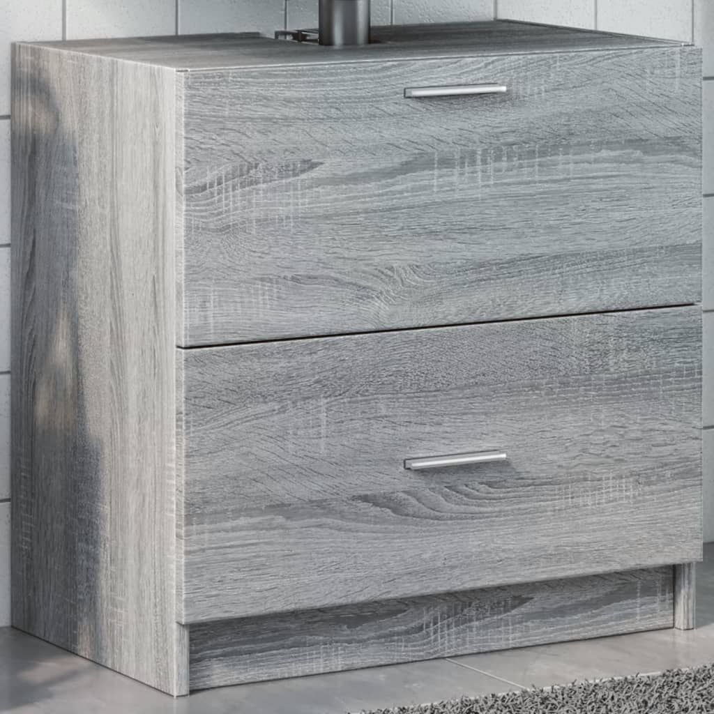 Wastafelkast Bewerkt Hout