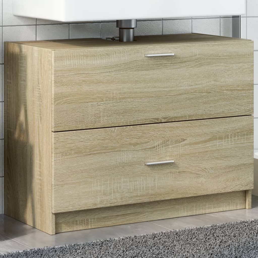 Wastafelkast Bewerkt Hout