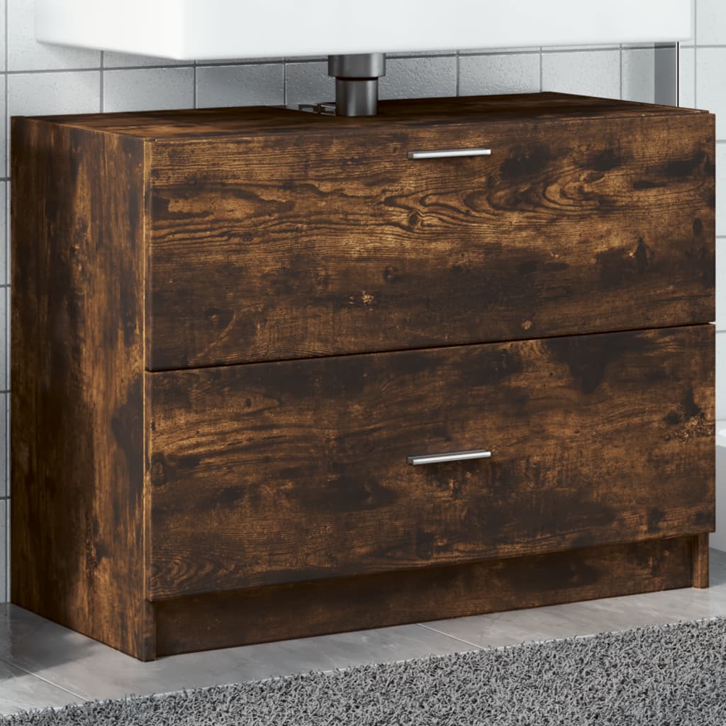 Wastafelkast Bewerkt Hout