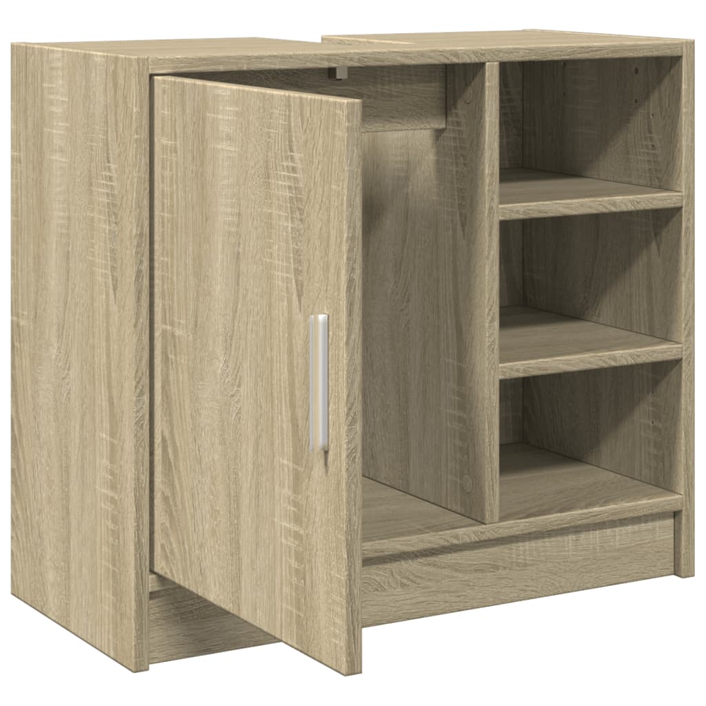 Wastafelkast Bewerkt Hout Kleurig