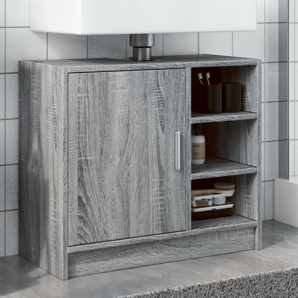 Wastafelkast Bewerkt Hout Kleurig