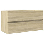 Wastafelkast 90X38,5X45 Cm Spaanplaat Sonoma Eikenkleurig