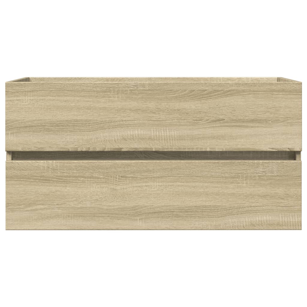 Wastafelkast 90X38,5X45 Cm Spaanplaat Sonoma Eikenkleurig