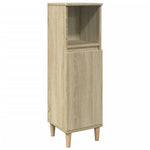 Badkamerkast 30X30X100 Cm Bewerkt Hout Kleurig