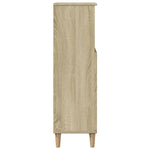 Badkamerkast 30X30X100 Cm Bewerkt Hout Kleurig