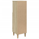 Badkamerkast 30X30X100 Cm Bewerkt Hout Kleurig