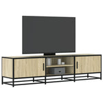 Tv-Meubel 100X35X41 Cm Bewerkt Hout Metaal Kleurig