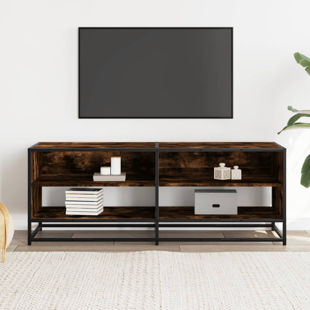 Tv-Meubel 120,5X40X46 Cm Bewerkt Hout Metaal Kleur