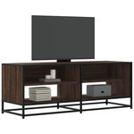 Tv-Meubel 120,5X40X46 Cm Bewerkt Hout Metaal Kleur