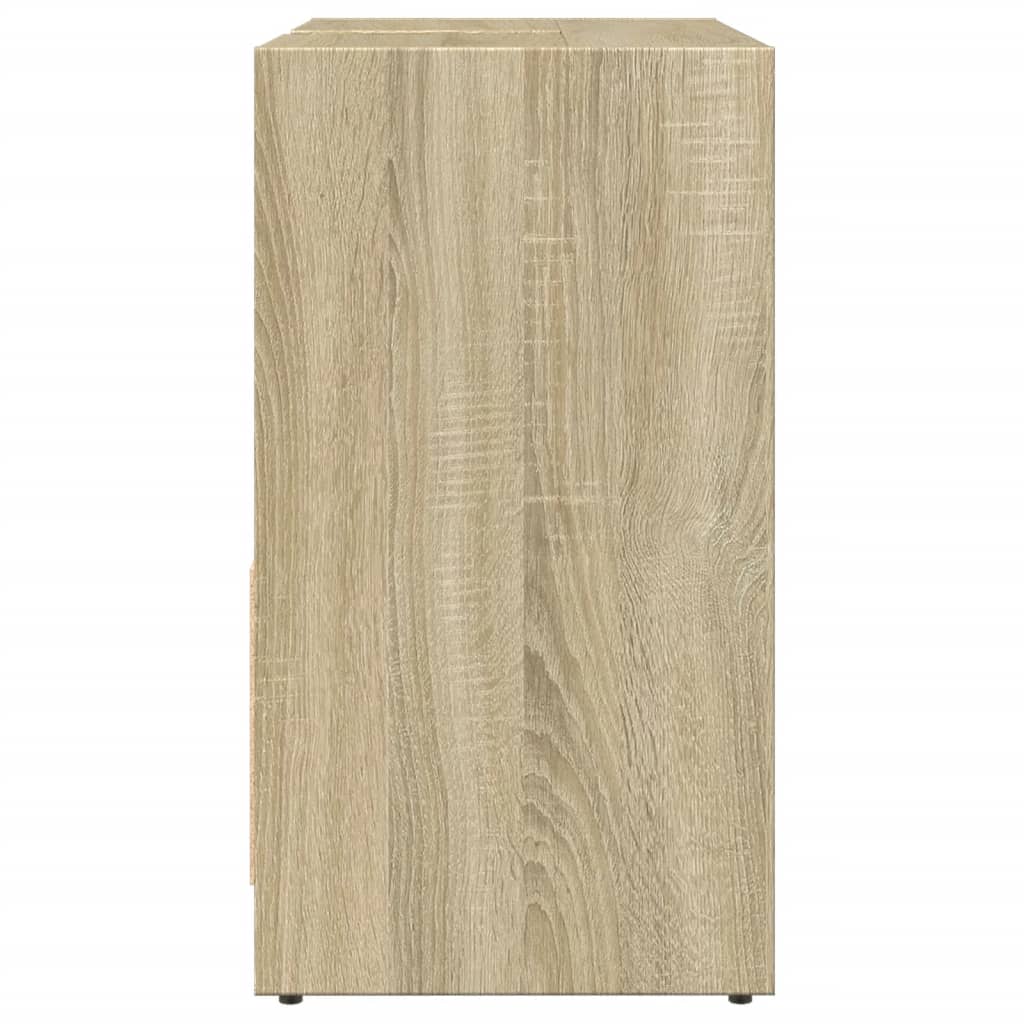 Wastafelkast 60X33X60 Cm Bewerkt Hout Sonoma Eikenkleurig