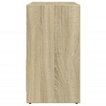 Wastafelkast 60X33X60 Cm Bewerkt Hout Sonoma Eikenkleurig