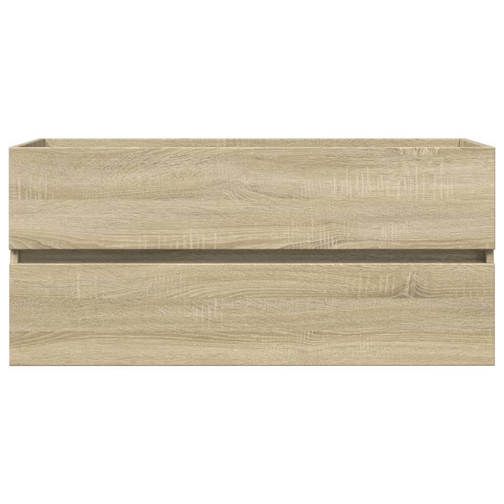 Wastafelkast 100X38,5X45 Cm Bewerkt Hout Sonoma Eikenkleurig
