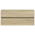 Wastafelkast 100X38,5X45 Cm Bewerkt Hout Sonoma Eikenkleurig
