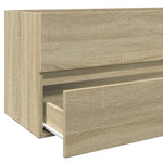 Wastafelkast 100X38,5X45 Cm Bewerkt Hout Sonoma Eikenkleurig