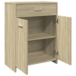 Badkamerkast 60X33X80 Cm Spaanplaat Sonoma Eikenkleurig