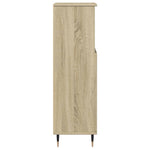 Badkamerkast 30X30X100 Cm Bewerkt Hout Sonoma Eikenkleurig Roze