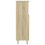 Badkamerkast 30X30X100 Cm Bewerkt Hout Sonoma Eikenkleurig