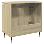 Badkamerkast 58X33X60 Cm Bewerkt Hout Sonoma Eikenkleurig