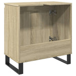 Badkamerkast 58X33X60 Cm Bewerkt Hout Sonoma Eikenkleurig