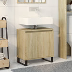 Badkamerkast 58X33X60 Cm Bewerkt Hout Sonoma Eikenkleurig