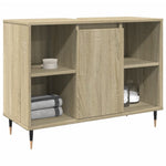 Badkamerkast 80X33X60 Cm Bewerkt Hout Sonoma Eikenkleurig