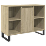 Badkamerkast 80X33X60 Cm Bewerkt Hout Sonoma Eikenkleurig