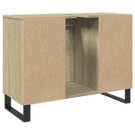 Badkamerkast 80X33X60 Cm Bewerkt Hout Sonoma Eikenkleurig