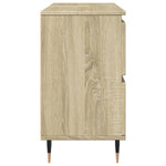 Badkamerkast 80X33X60 Cm Bewerkt Hout Sonoma Eikenkleurig