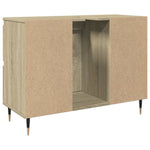 Badkamerkast 80X33X60 Cm Bewerkt Hout Sonoma Eikenkleurig