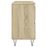 Badkamerkast 80X33X60 Cm Bewerkt Hout Sonoma Eikenkleurig
