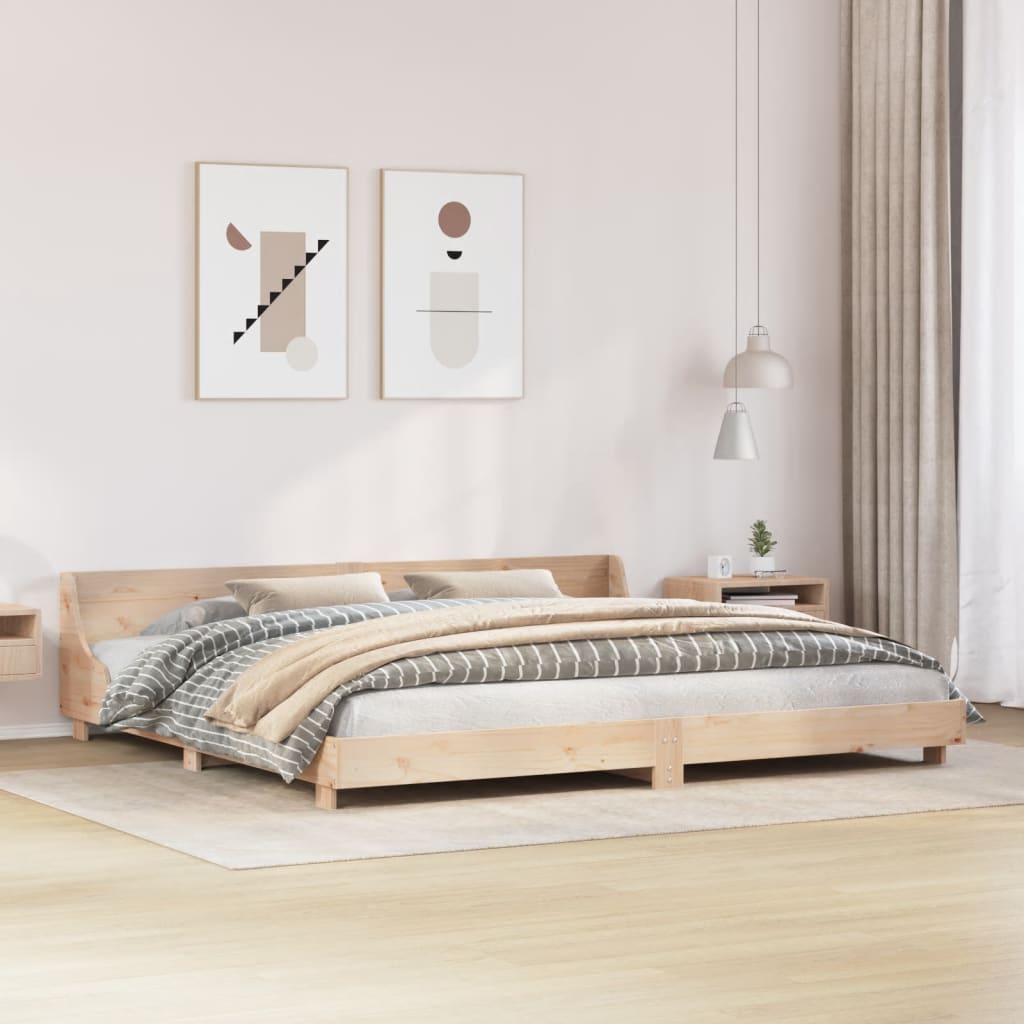 Bedframe Zonder Matras Massief Grenenhout