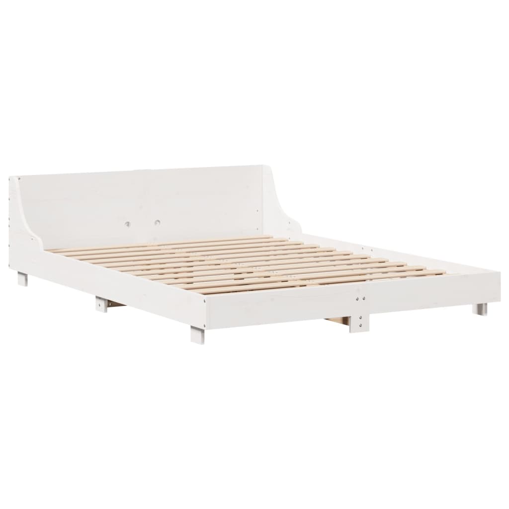 Bedframe Zonder Matras Massief Grenenhout