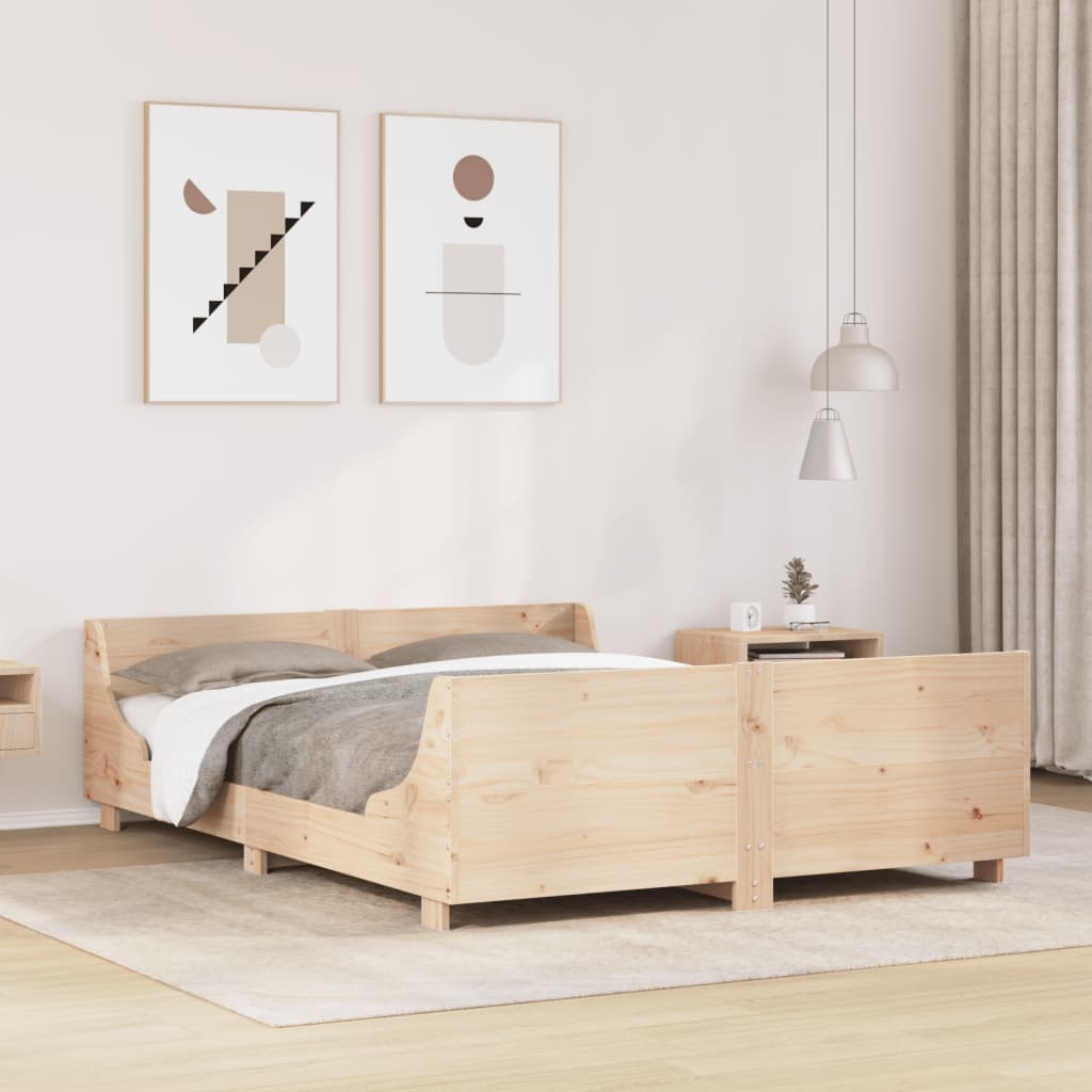 Bedframe Zonder Matras Massief Grenenhout