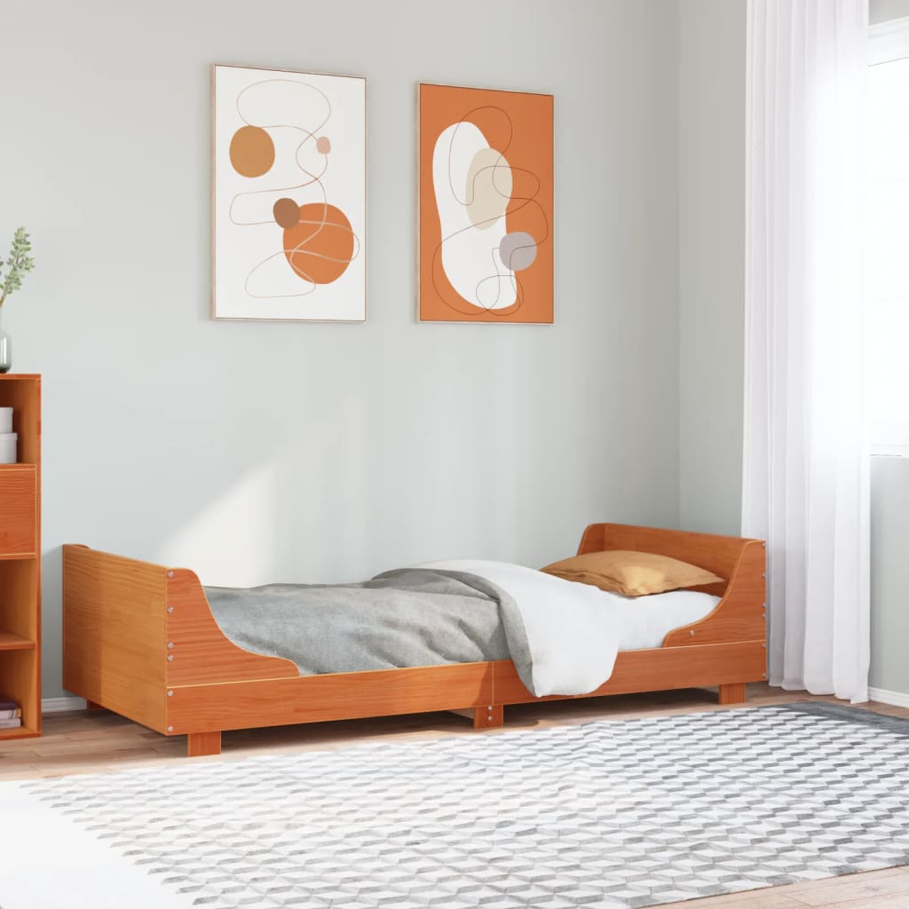 Bedframe Zonder Matras Massief Grenenhout