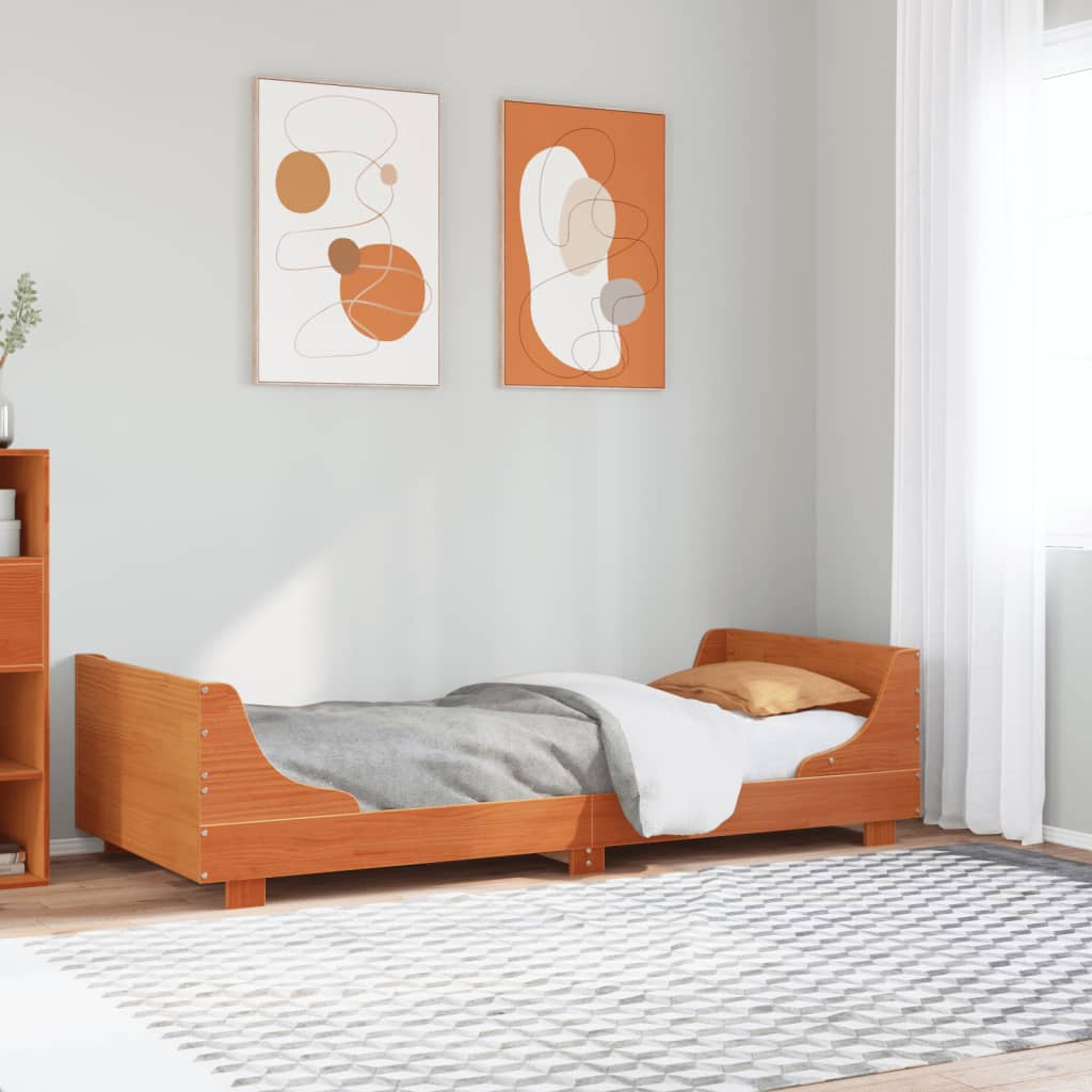 Bedframe Zonder Matras Massief Grenenhout