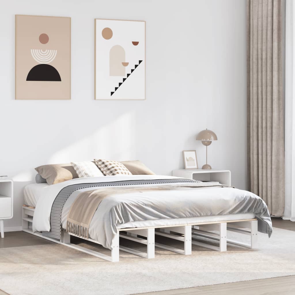 Bedframe Zonder Matras Massief Grenenhout