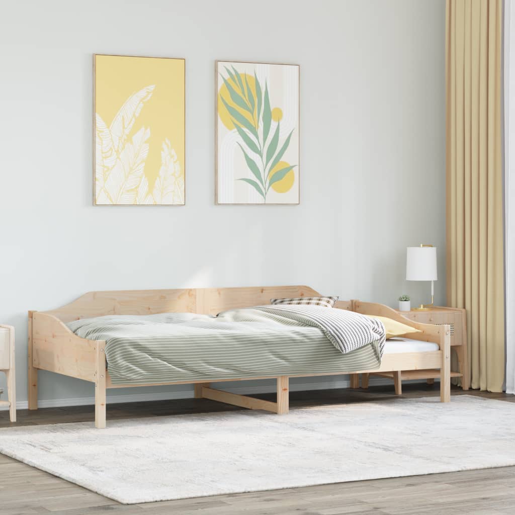 Bedframe Zonder Matras Massief Grenenhout