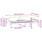 Bedframe Zonder Matras Massief Grenenhout