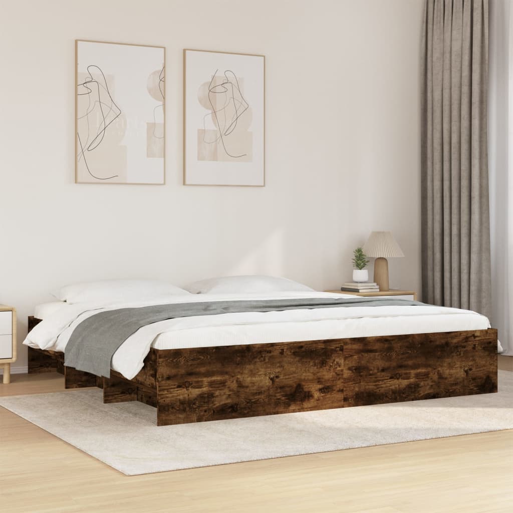 Bedframe Bewerkt Hout