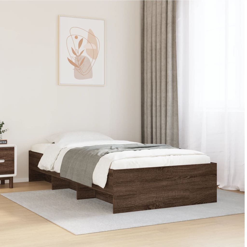 Bedframe Bewerkt Hout