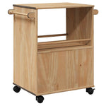 Keukentrolley Otta 59X45X80 Cm Massief Grenenhout
