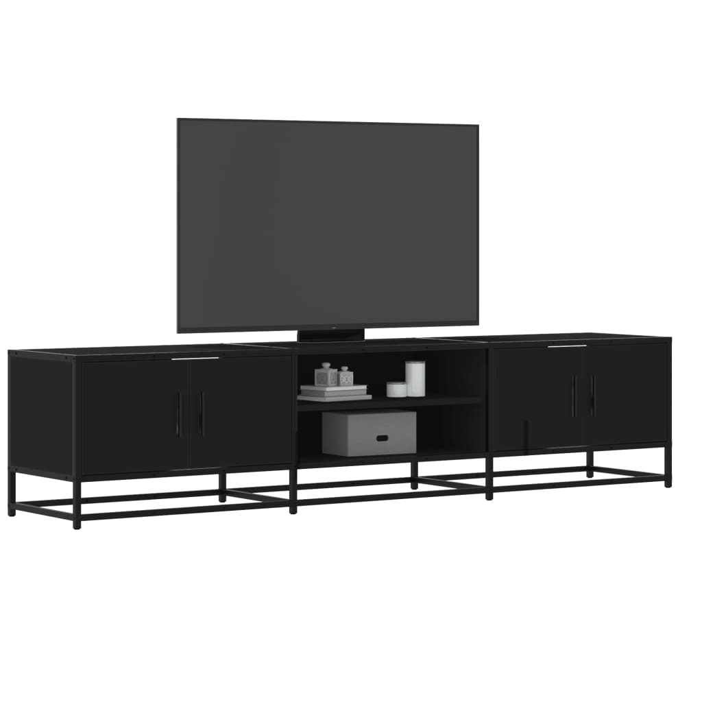 Tv-Meubel 100X35X41 Cm Bewerkt Hout Metaal Kleurig