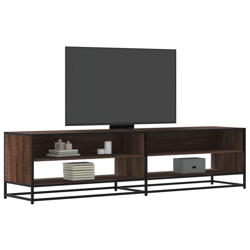 Tv-Meubel 120,5X40X46 Cm Bewerkt Hout Metaal Kleur