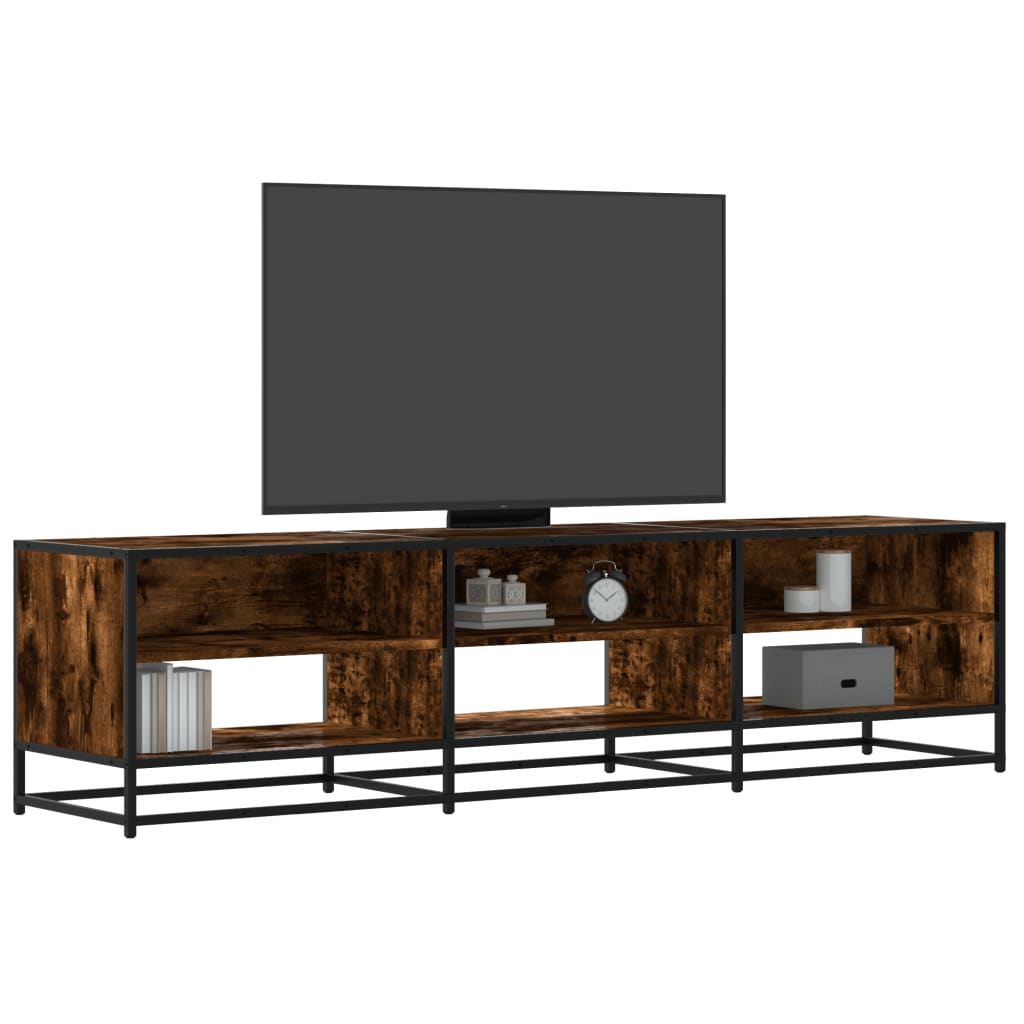 Tv-Meubel 120,5X40X46 Cm Bewerkt Hout Metaal Kleur