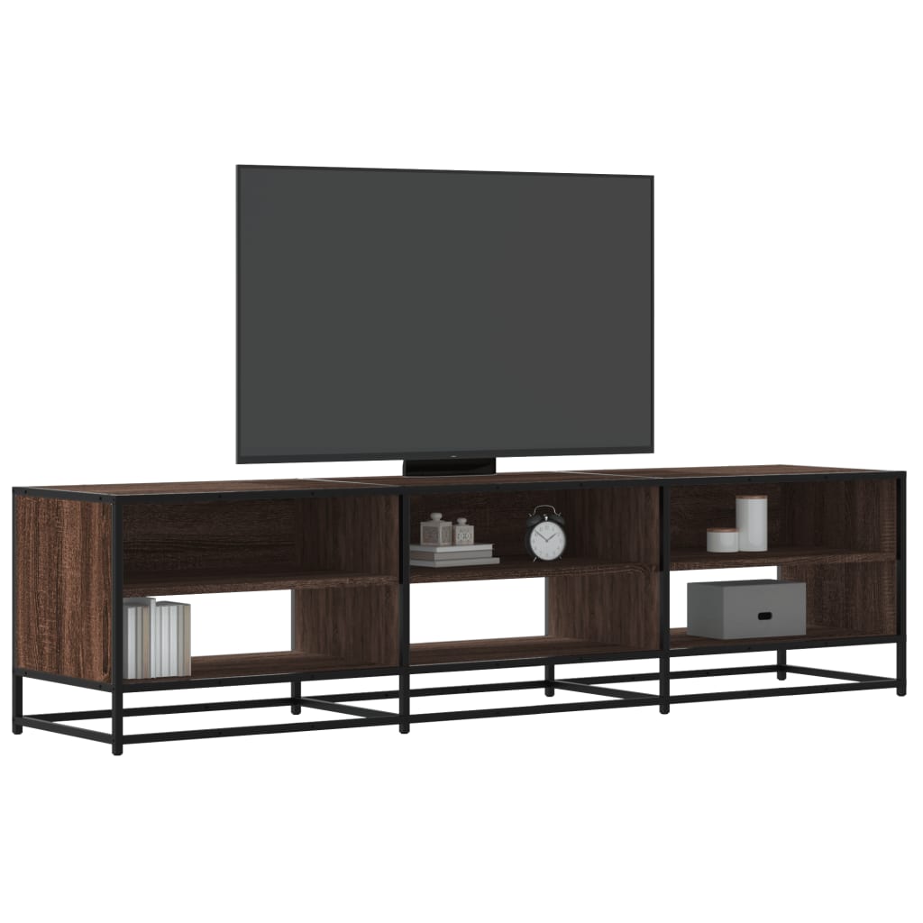 Tv-Meubel 120,5X40X46 Cm Bewerkt Hout Metaal Kleur