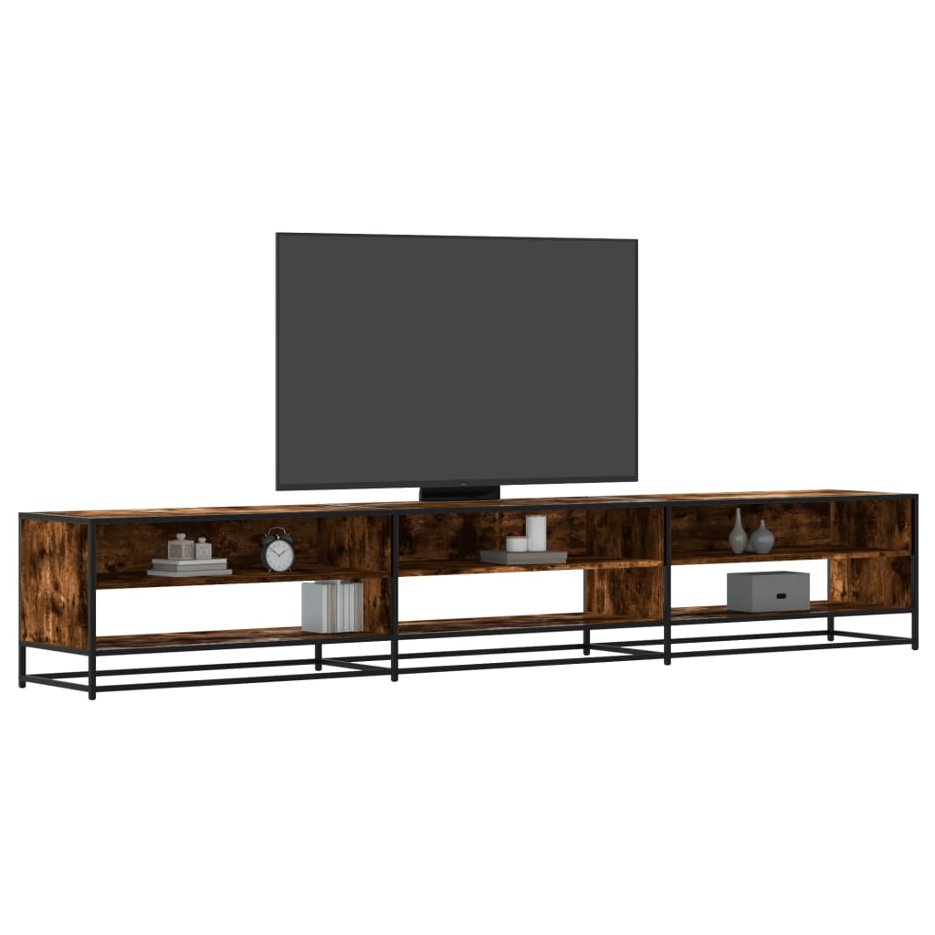 Tv-Meubel 120,5X40X46 Cm Bewerkt Hout Metaal Kleur